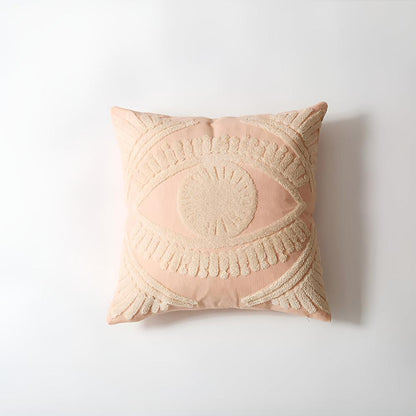 Cushion Cover Embroidered Boho Cotton Canvas 18 Inch