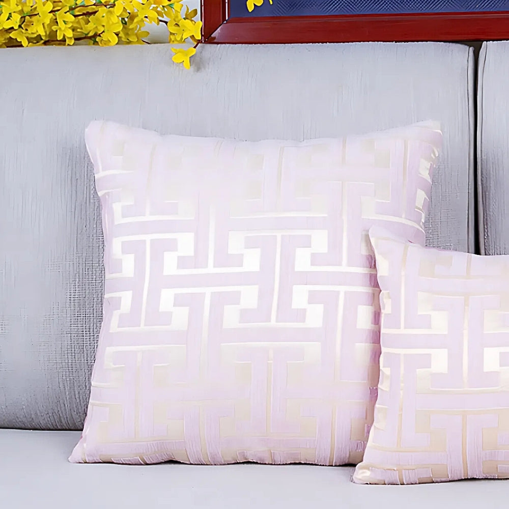 Cushion Cover Embroidered Chenille Cotton Blend Machine Washable