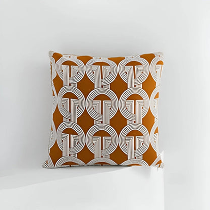 Cushion Cover Embroidered Interlock Cotton-Microfiber Blend Machine Washable