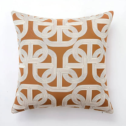 Cushion Cover Embroidered Interlock Cotton-Microfiber Blend Machine Washable