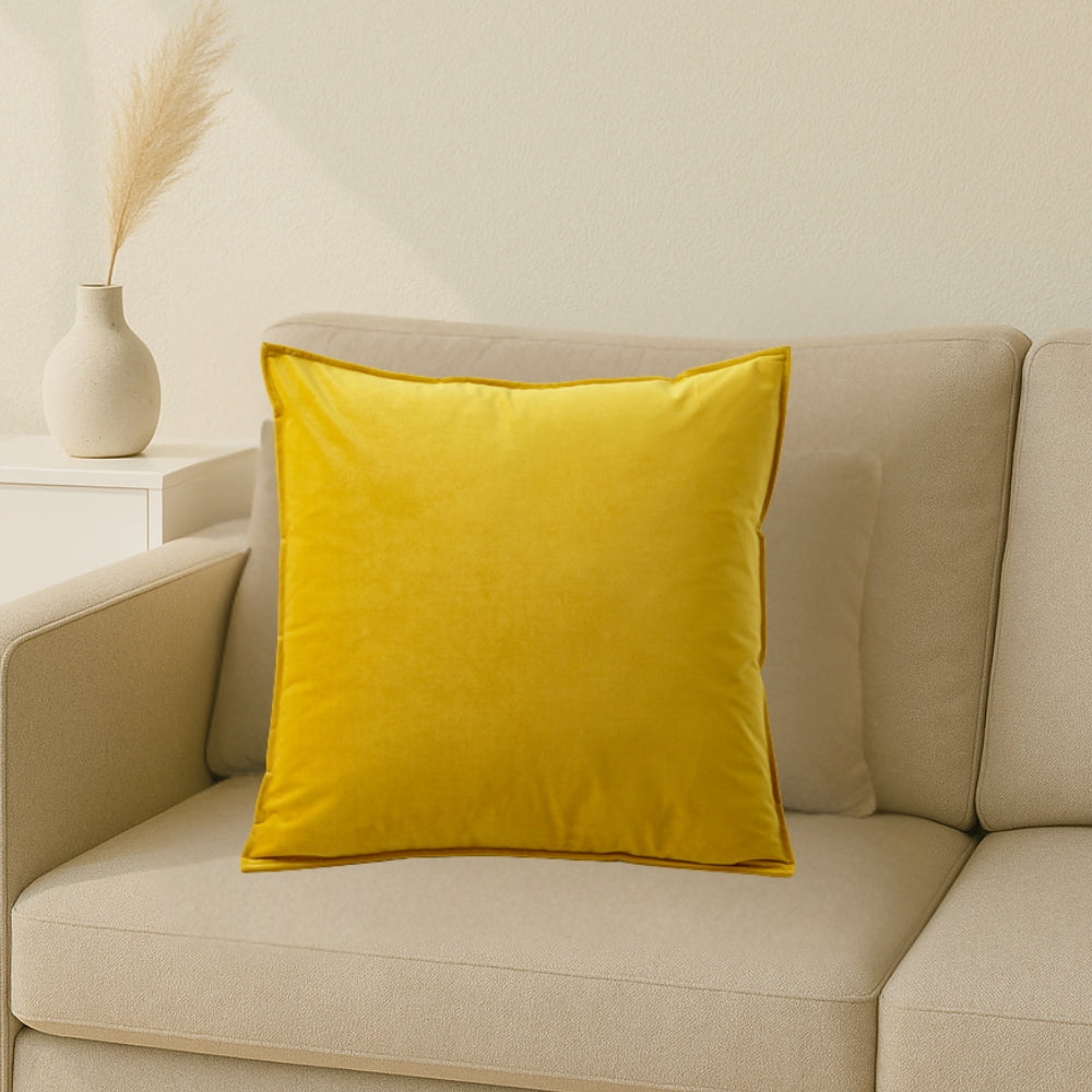 Cushion Cover Faux Leather Moiré Zipper 18 Inch Square