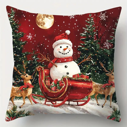 Cushion Cover Festive Prints Cotton Blend Machine Washable