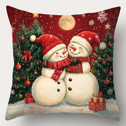 Cushion Cover Festive Prints Cotton Blend Machine Washable