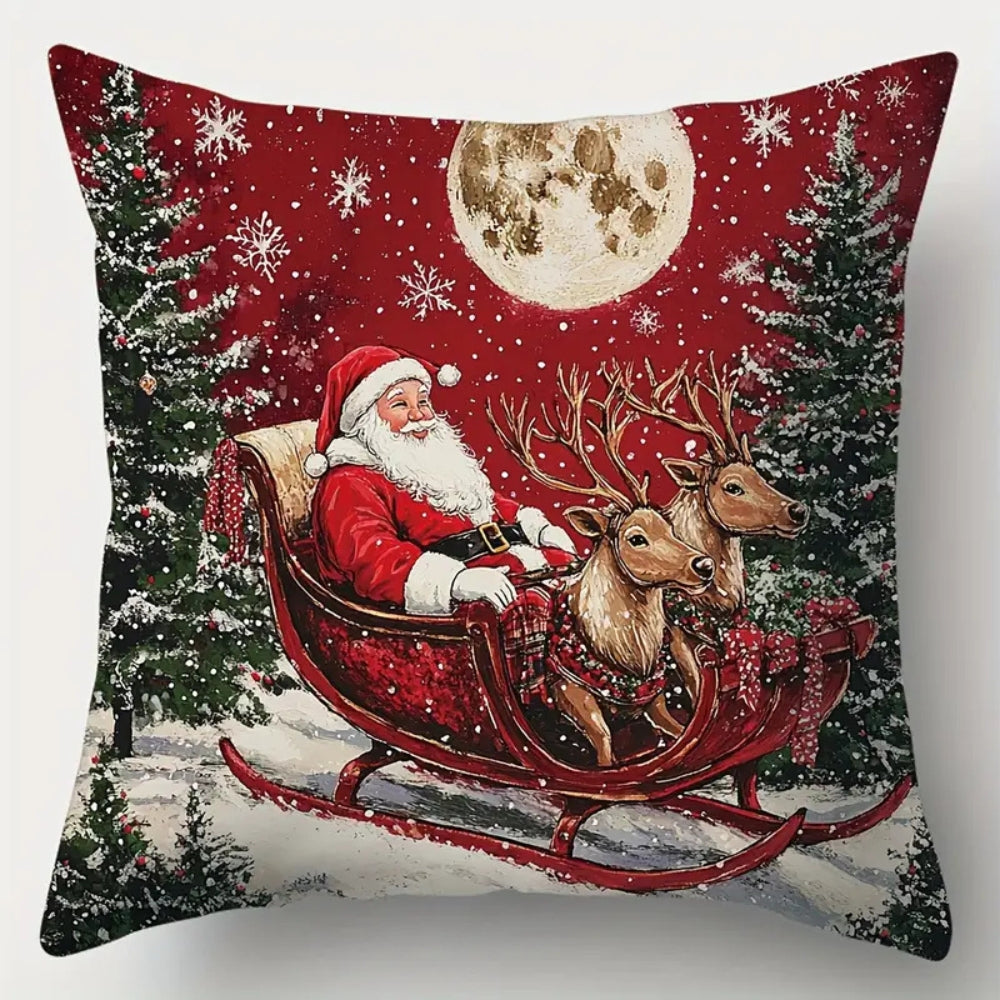 Cushion Cover Festive Prints Cotton Blend Machine Washable