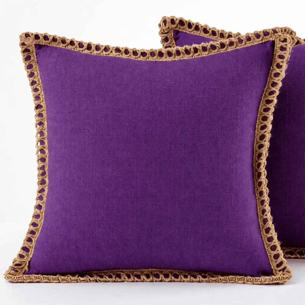 Cushion Cover French-Inspired Pattern Removable Washable