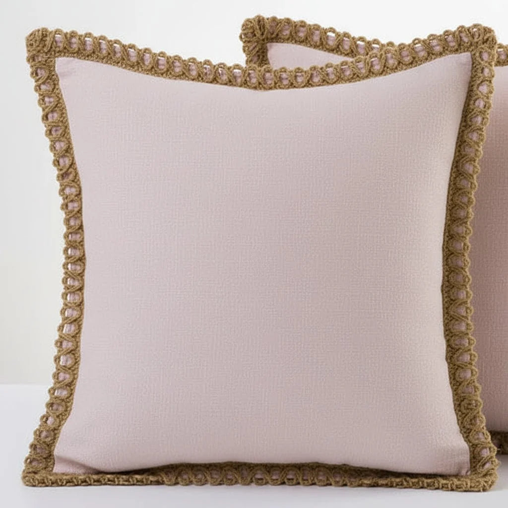 Cushion Cover French-Inspired Pattern Removable Washable