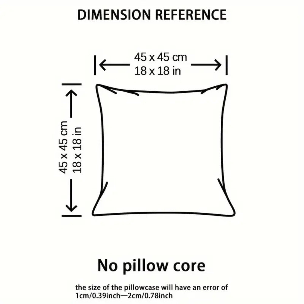 Cushion Cover Marble-Inspired Double-Sided Microfiber Zipper Closure