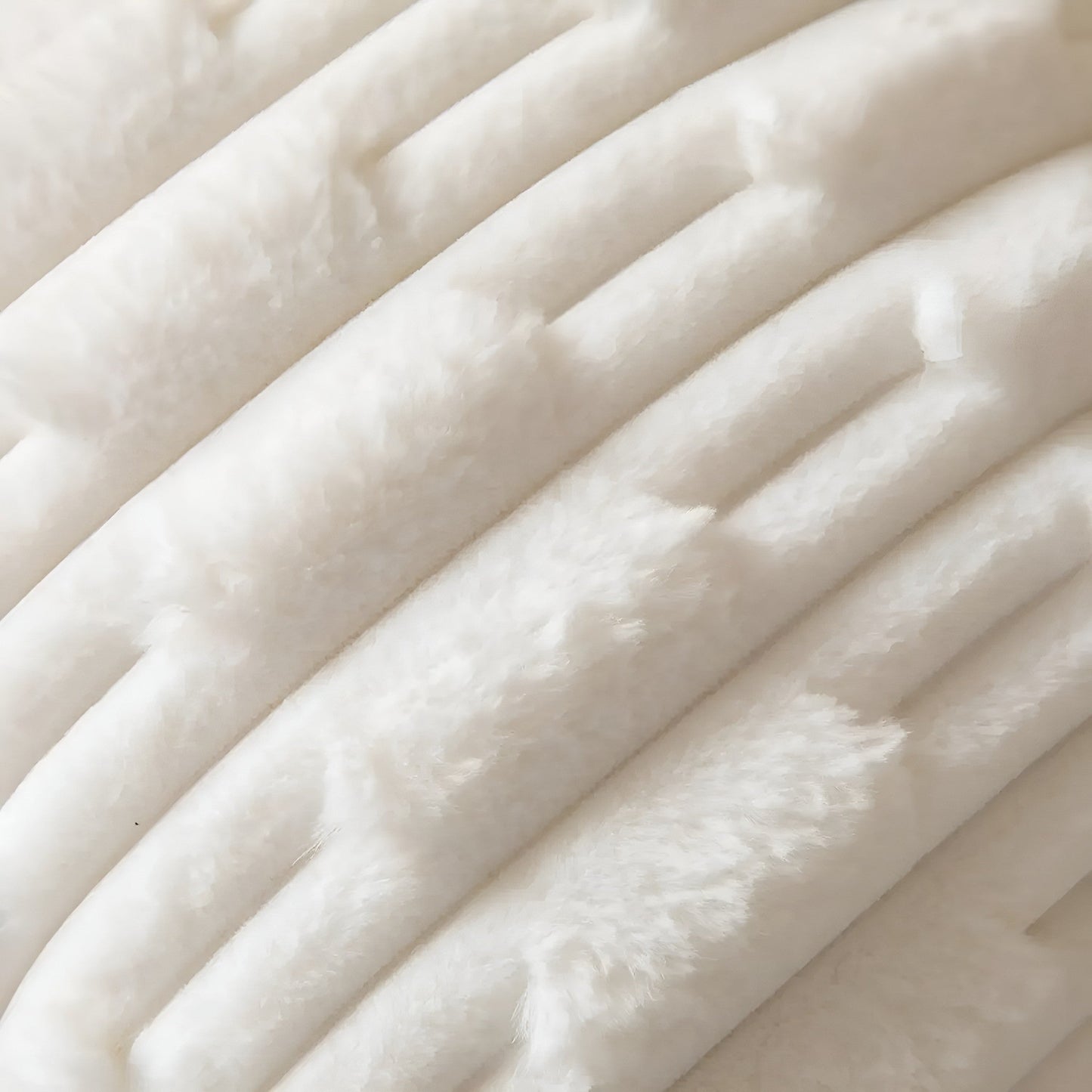 Cushion Cover Plush Microfiber Striped Machine Washable
