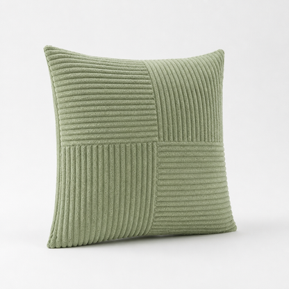 Cushion Cover Ribbed Patchwork Machine-Washable