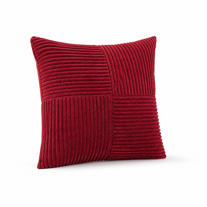 Cushion Cover Ribbed Patchwork Machine-Washable