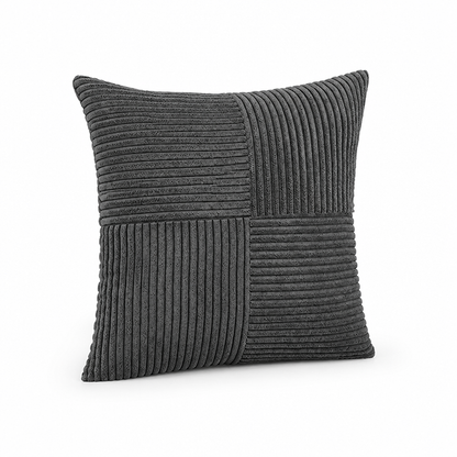 Cushion Cover Ribbed Patchwork Machine-Washable