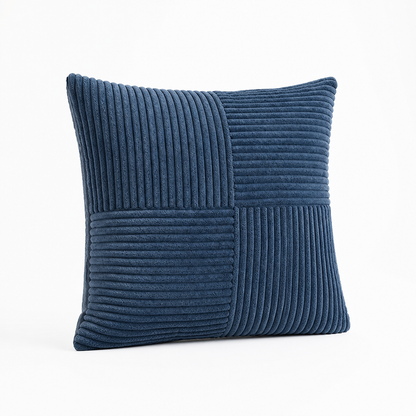 Cushion Cover Ribbed Patchwork Machine-Washable