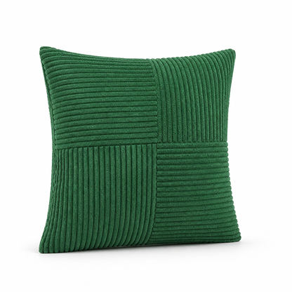 Cushion Cover Ribbed Patchwork Machine-Washable