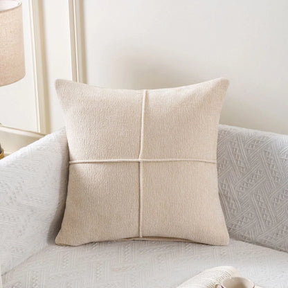 Cushion Cover Soft Microfiber Stitched Panel