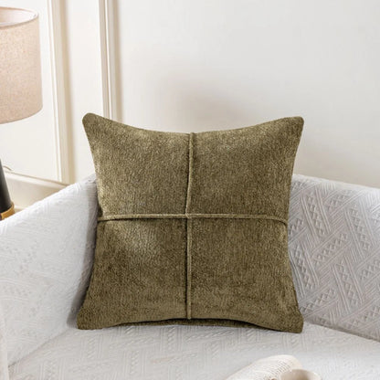 Cushion Cover Soft Microfiber Stitched Panel