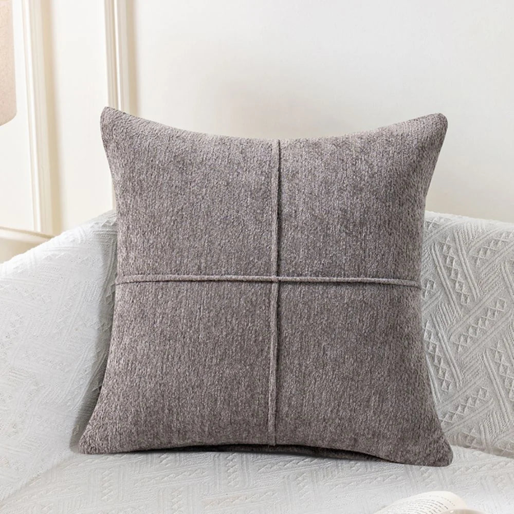 Cushion Cover Soft Microfiber Stitched Panel