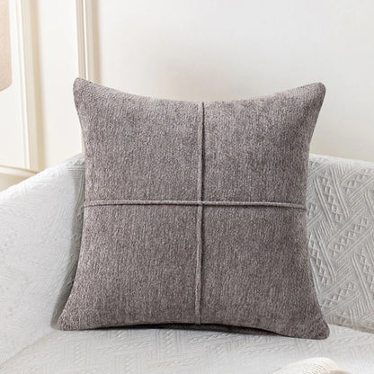 Cushion Cover Soft Microfiber Stitched Panel