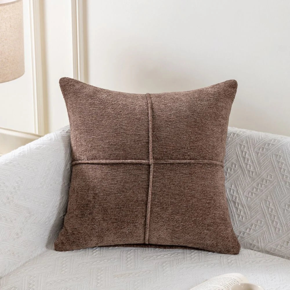 Cushion Cover Soft Microfiber Stitched Panel