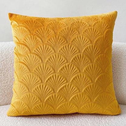 Cushion Cover Velvet Scallop 18 x 18 Inch