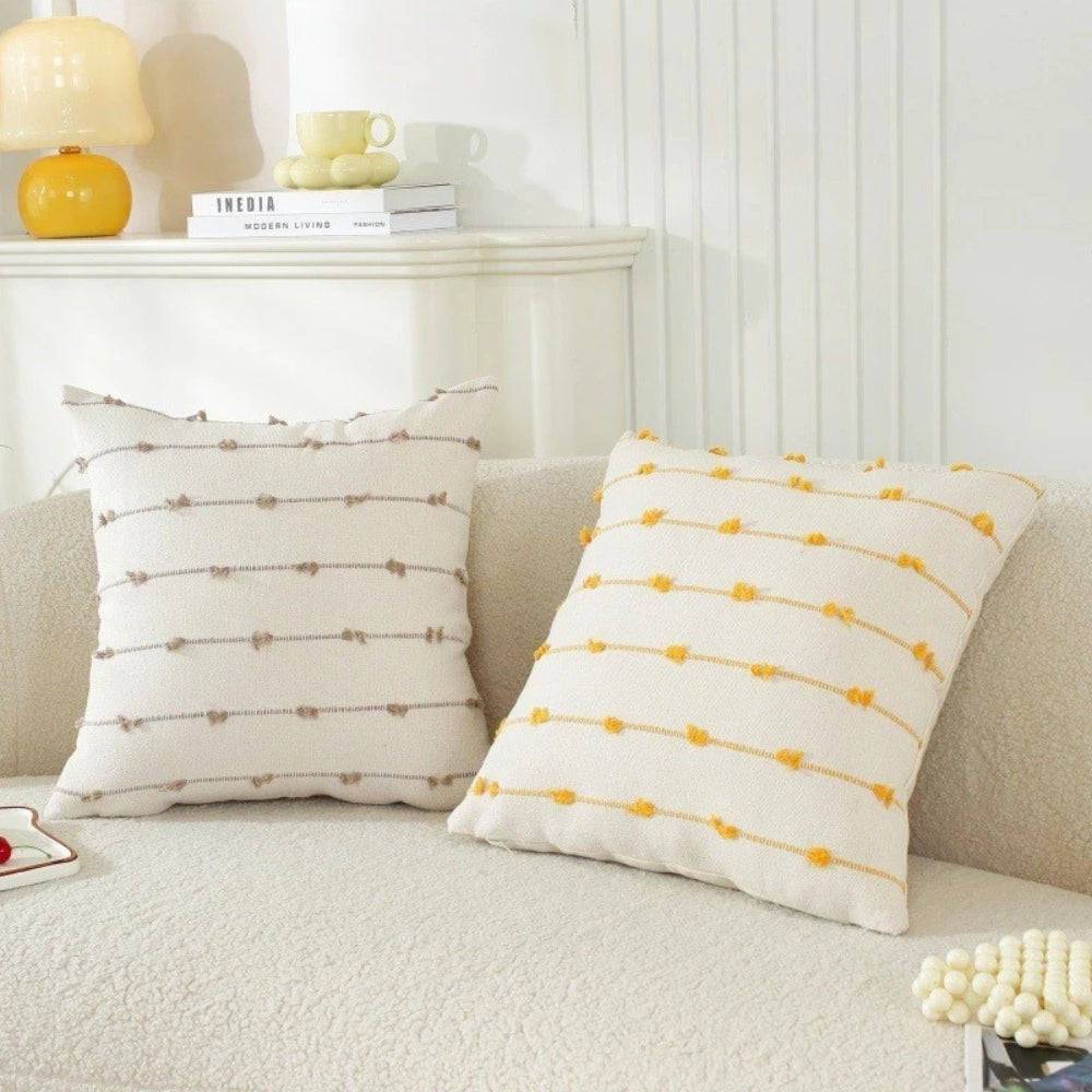 Cushion Cover Vertical Stitched Microfiber Machine Washable