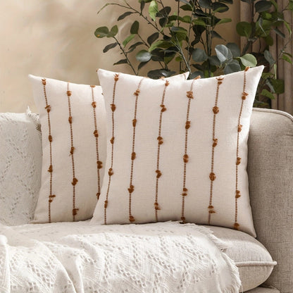 Cushion Cover Vertical Stitched Microfiber Machine Washable