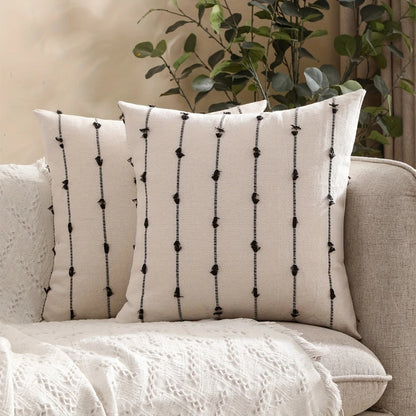 Cushion Cover Vertical Stitched Microfiber Machine Washable