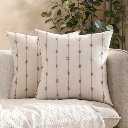 Cushion Cover Vertical Stitched Microfiber Machine Washable