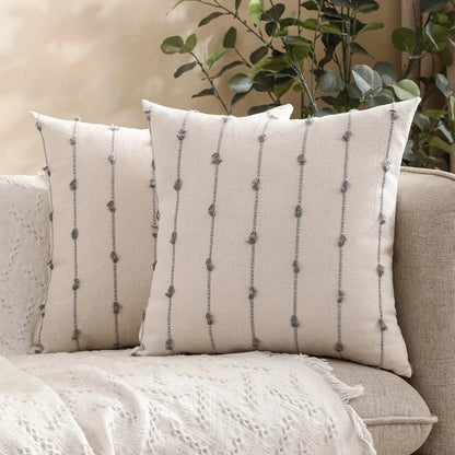 Cushion Cover Vertical Stitched Microfiber Machine Washable