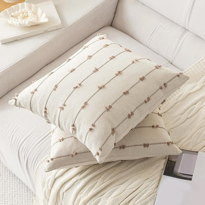 Cushion Cover Vertical Stitched Microfiber Machine Washable