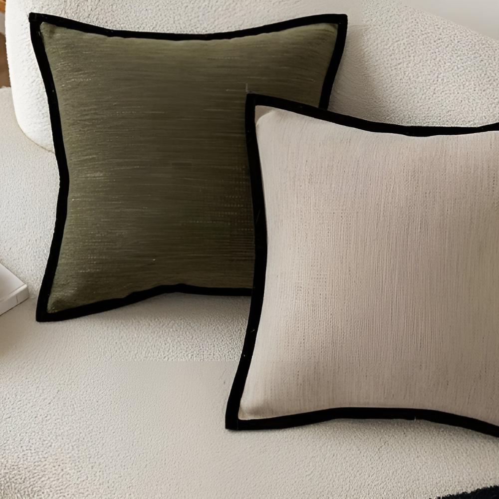 Cushion Cover Woven Jacquard Cotton-Polyester 18 x 18