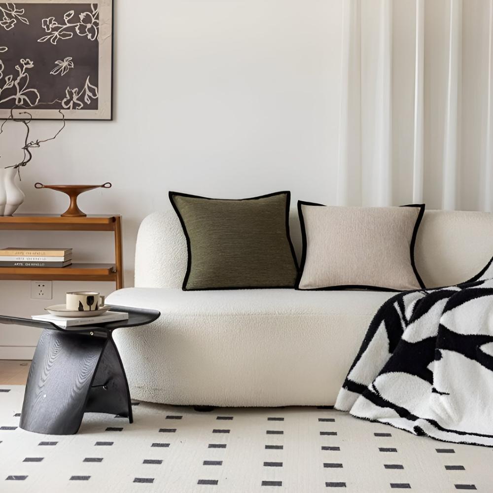 Cushion Cover Woven Jacquard Cotton-Polyester 18 x 18