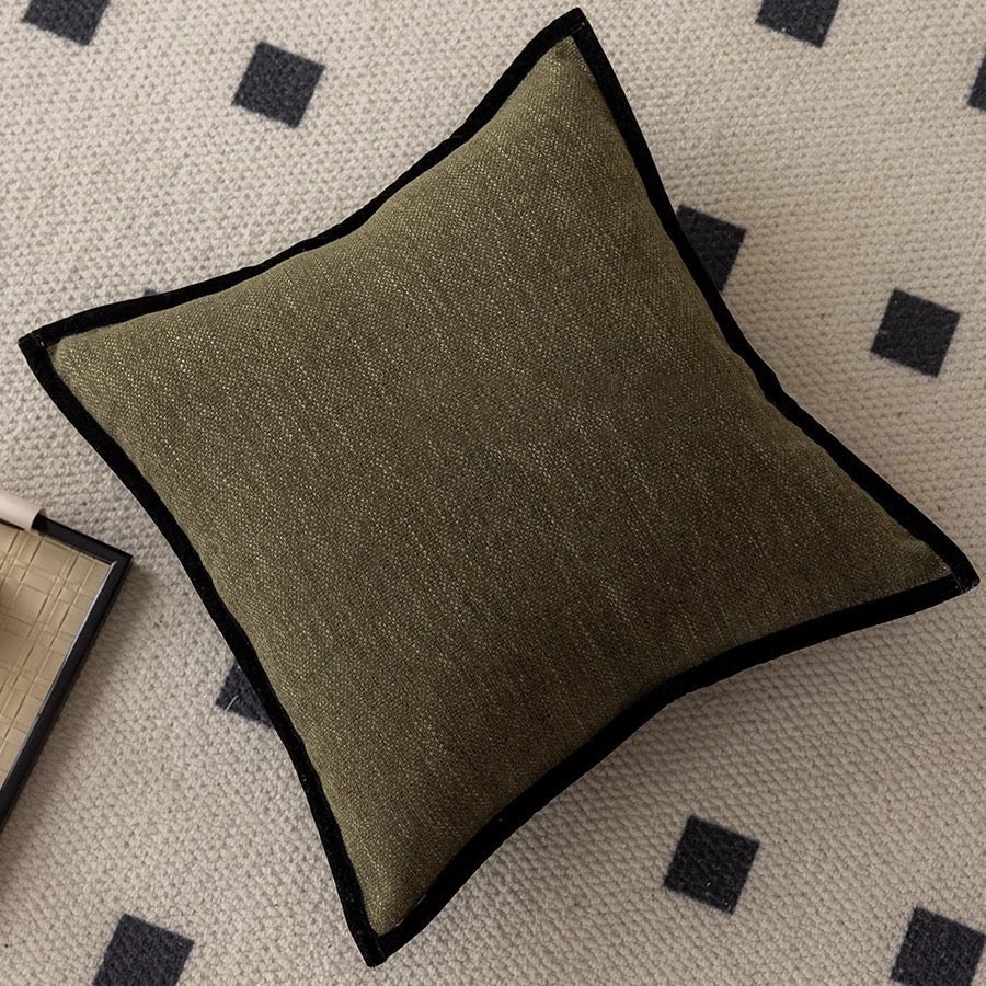 Cushion Cover Woven Jacquard Cotton-Polyester 18 x 18