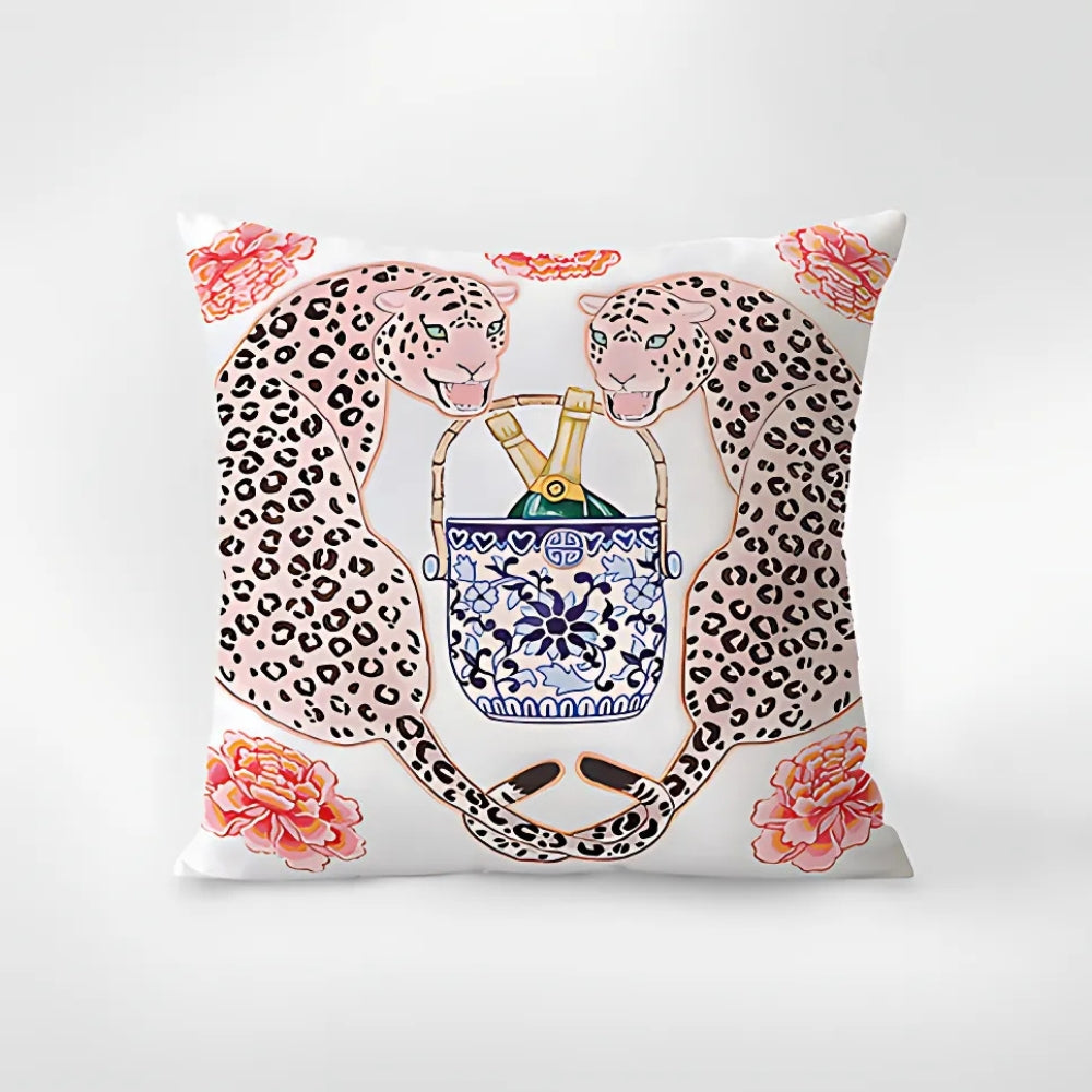 Cushion Cover Zebra Tapestry Botanical Accents 18x18