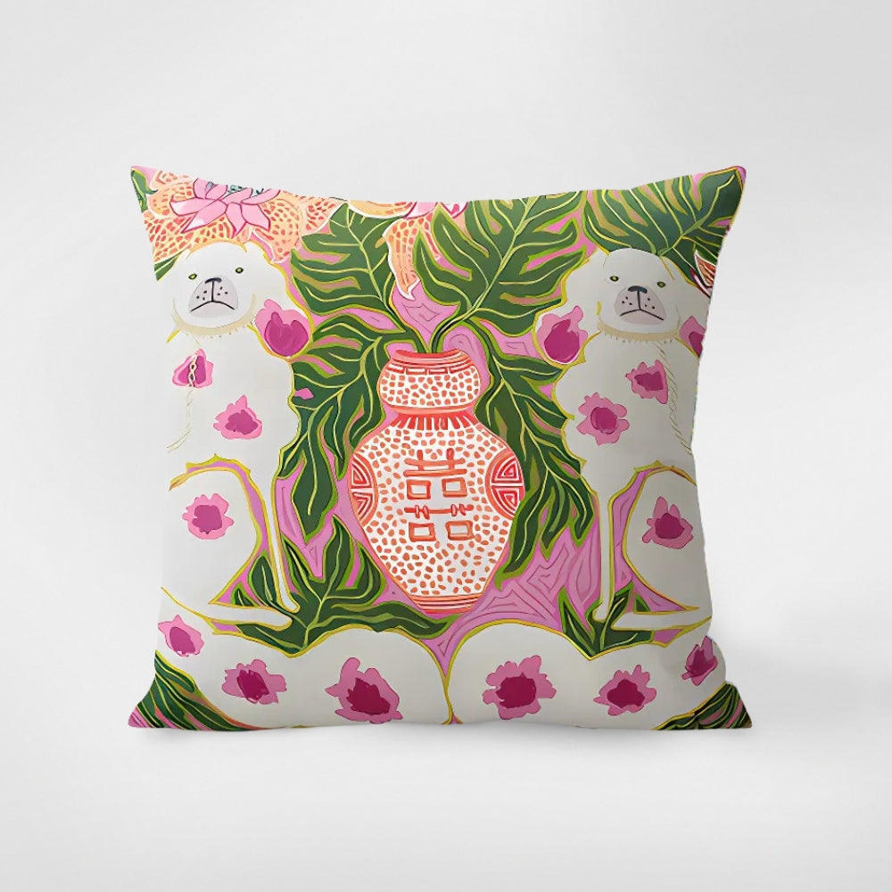 Cushion Cover Zebra Tapestry Botanical Accents 18x18