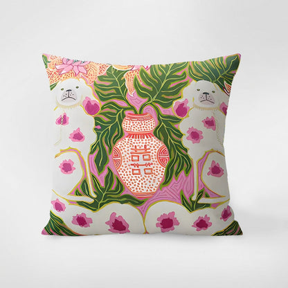 Cushion Cover Zebra Tapestry Botanical Accents 18x18