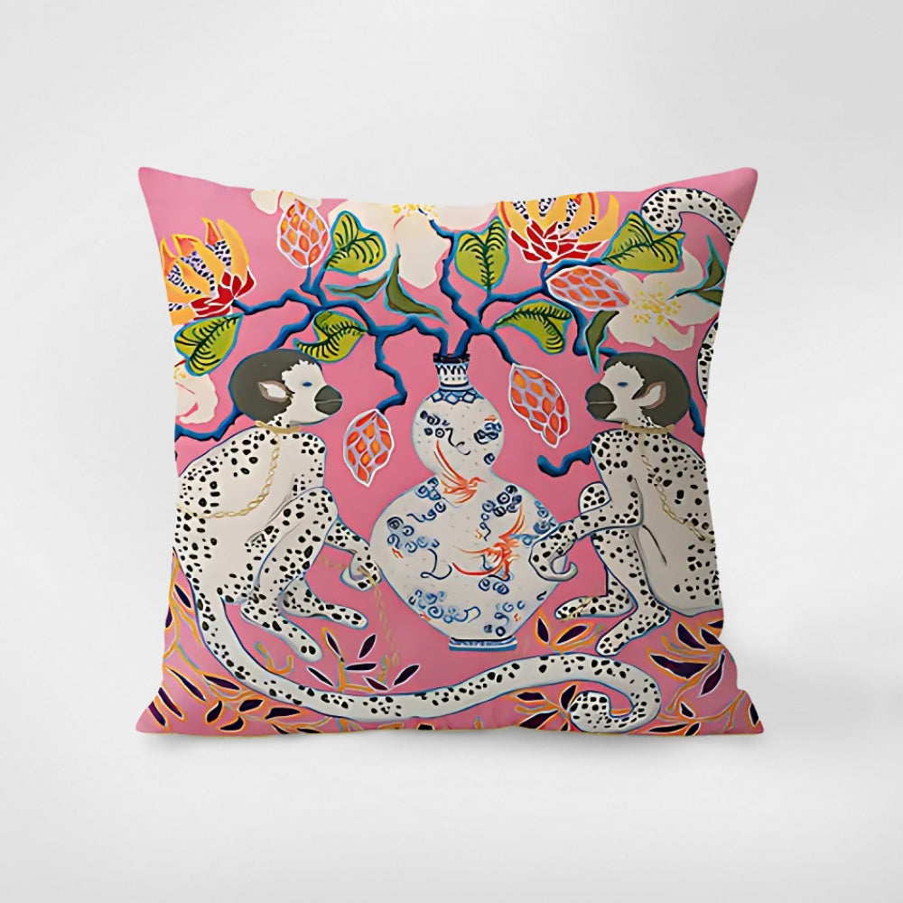 Cushion Cover Zebra Tapestry Botanical Accents 18x18