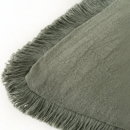 Cushion Covers Cotton-Linen Blend Hidden Zipper Set of 2