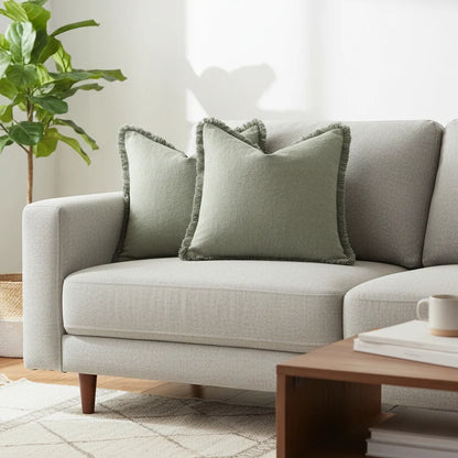 Cushion Covers Cotton-Linen Blend Set of 2