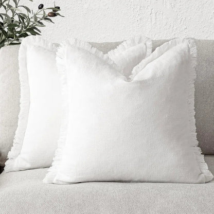 Cushion Covers Cotton-Linen Blend Set of 2