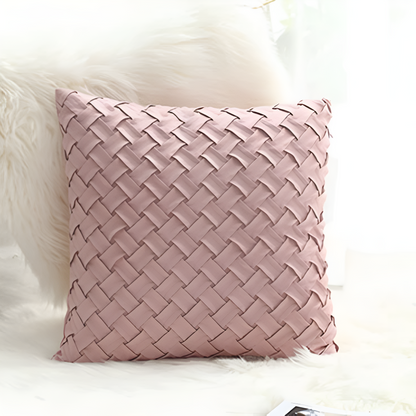 Cushion Covers Soft Faux Suede Basket Weave Multiple Colors