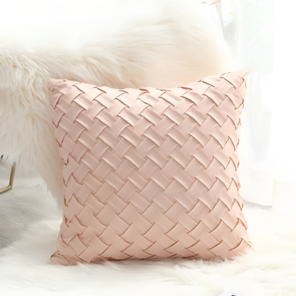 Cushion Covers Soft Faux Suede Basket Weave Multiple Colors
