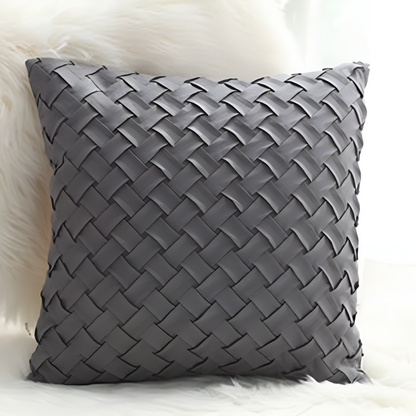 Cushion Covers Soft Faux Suede Basket Weave Multiple Colors