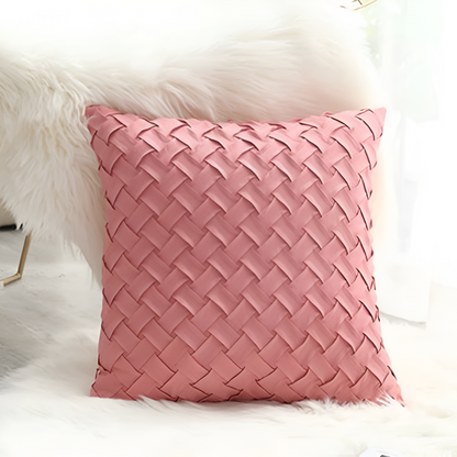 Cushion Covers Soft Faux Suede Basket Weave Multiple Colors