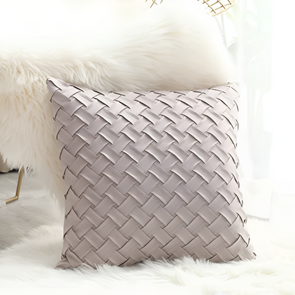 Cushion Covers Soft Faux Suede Basket Weave Multiple Colors