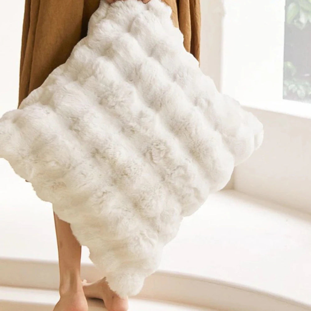 Cushion Faux Fur Cotton-Blend Machine Washable