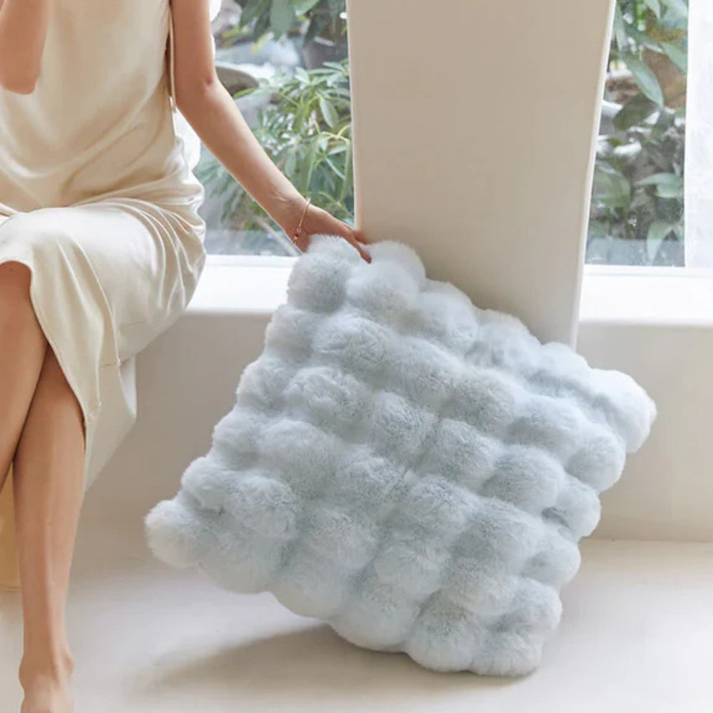 Cushion Faux Fur Cotton-Blend Machine Washable