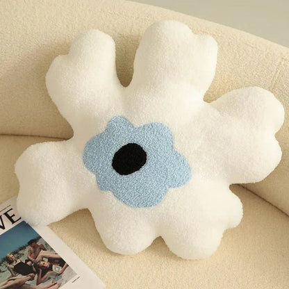 Cushion Flower Shape Plush Fabric & Soft Fill