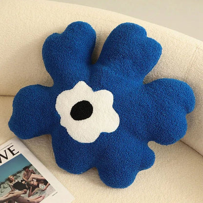 Cushion Flower Shape Plush Fabric & Soft Fill