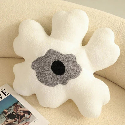 Cushion Flower Shape Plush Fabric & Soft Fill