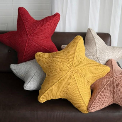 Cushion Hand-Knitted Starfish 20 Inch Machine Washable